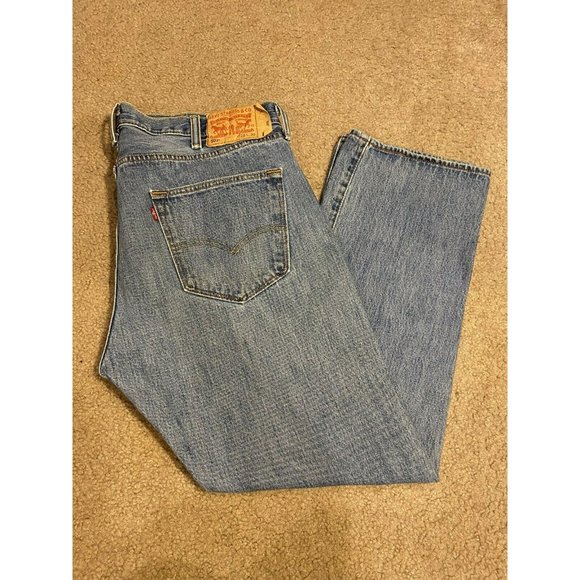 Mens Levis 5 Button Fly Straight Leg 